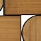 Brown Bamboo Modern Abstract Wall Decor, 28&#x22; x 3&#x22; x 21&#x22;